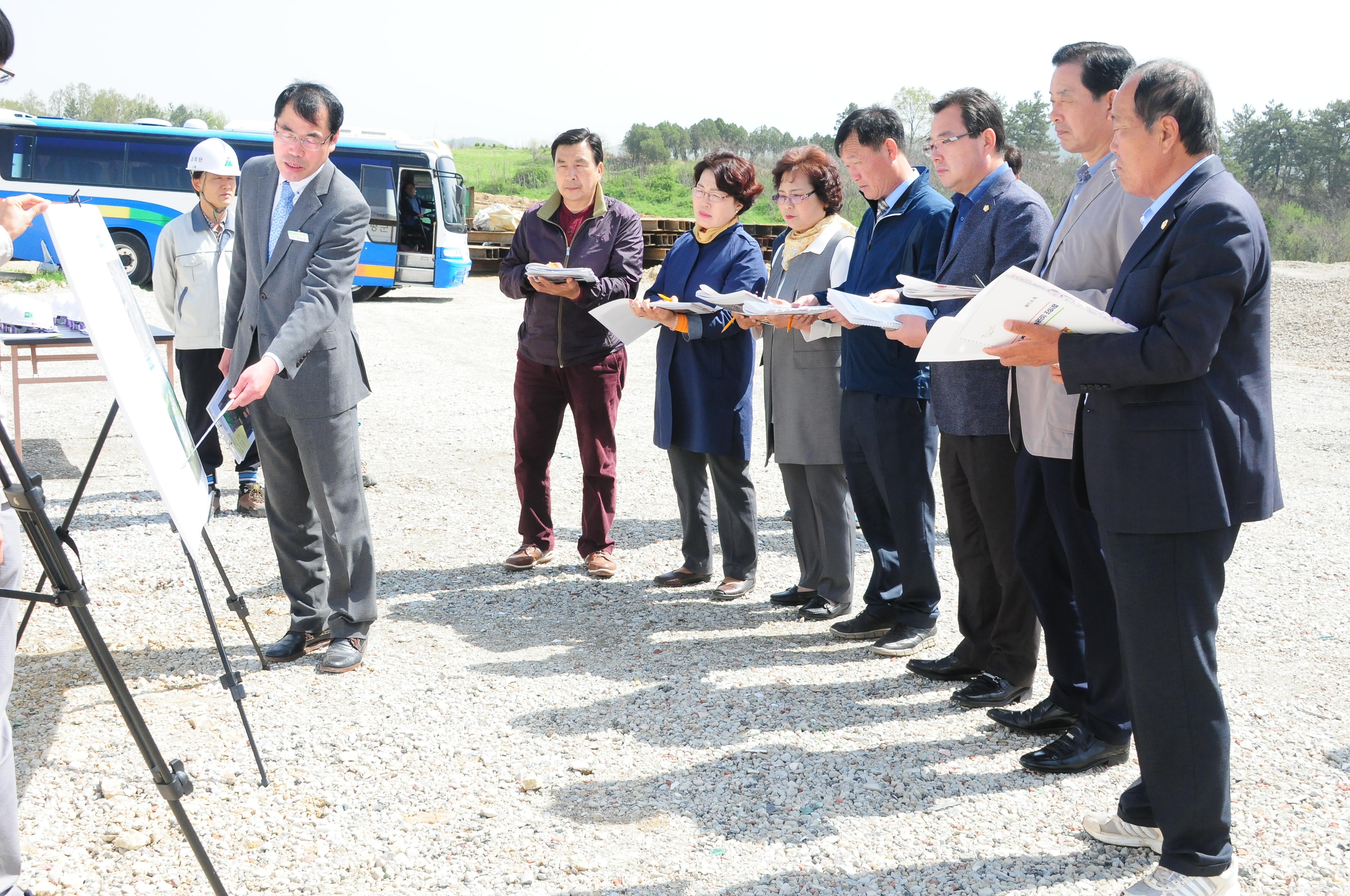 제230회 함평군의회임시회 명암 축산특화 농공단지 조성사업 현장설명(2017.04.19) 1