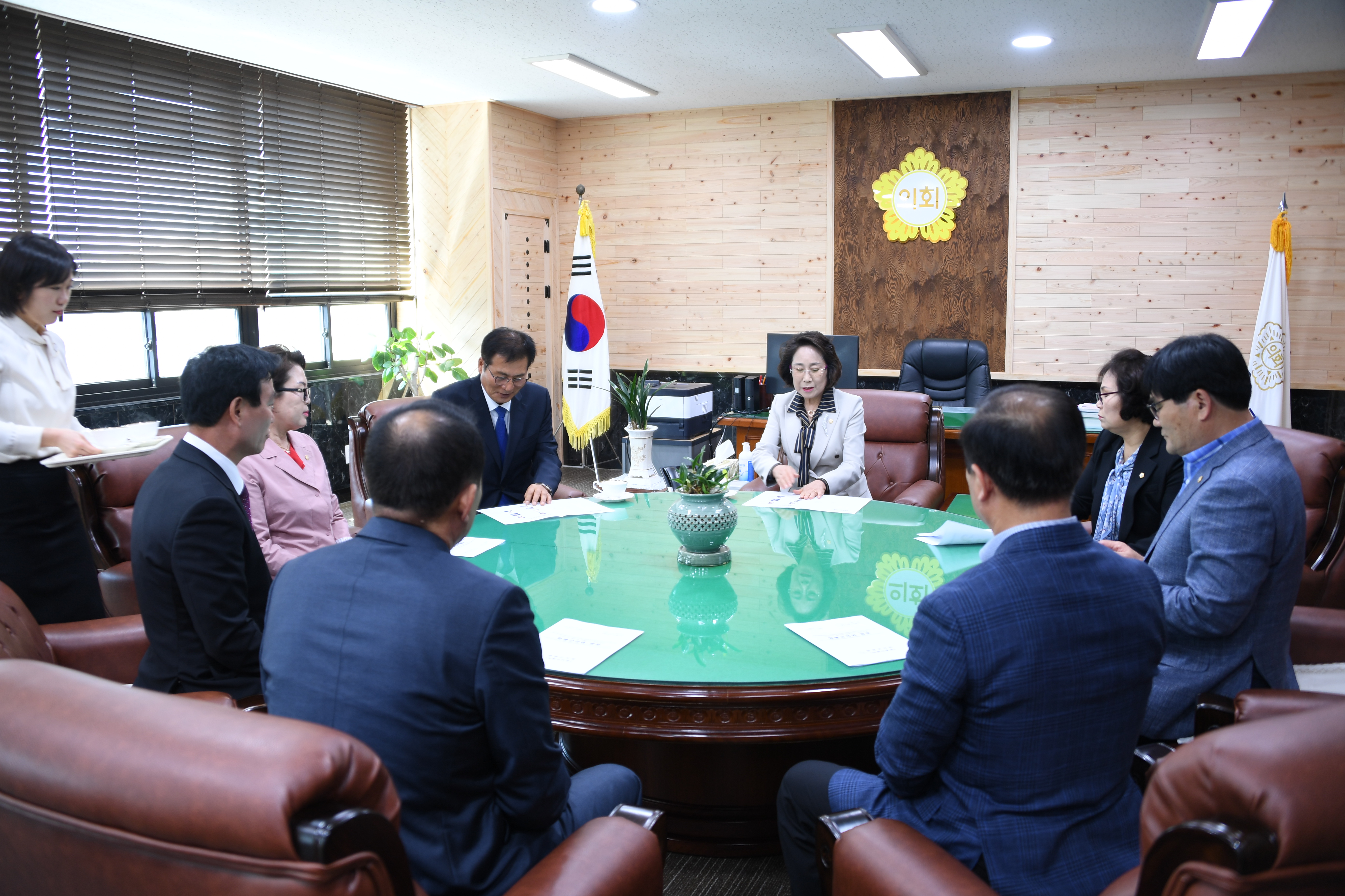 제47대 신임 함평군수 의회 방문(2020.04.16.) 1