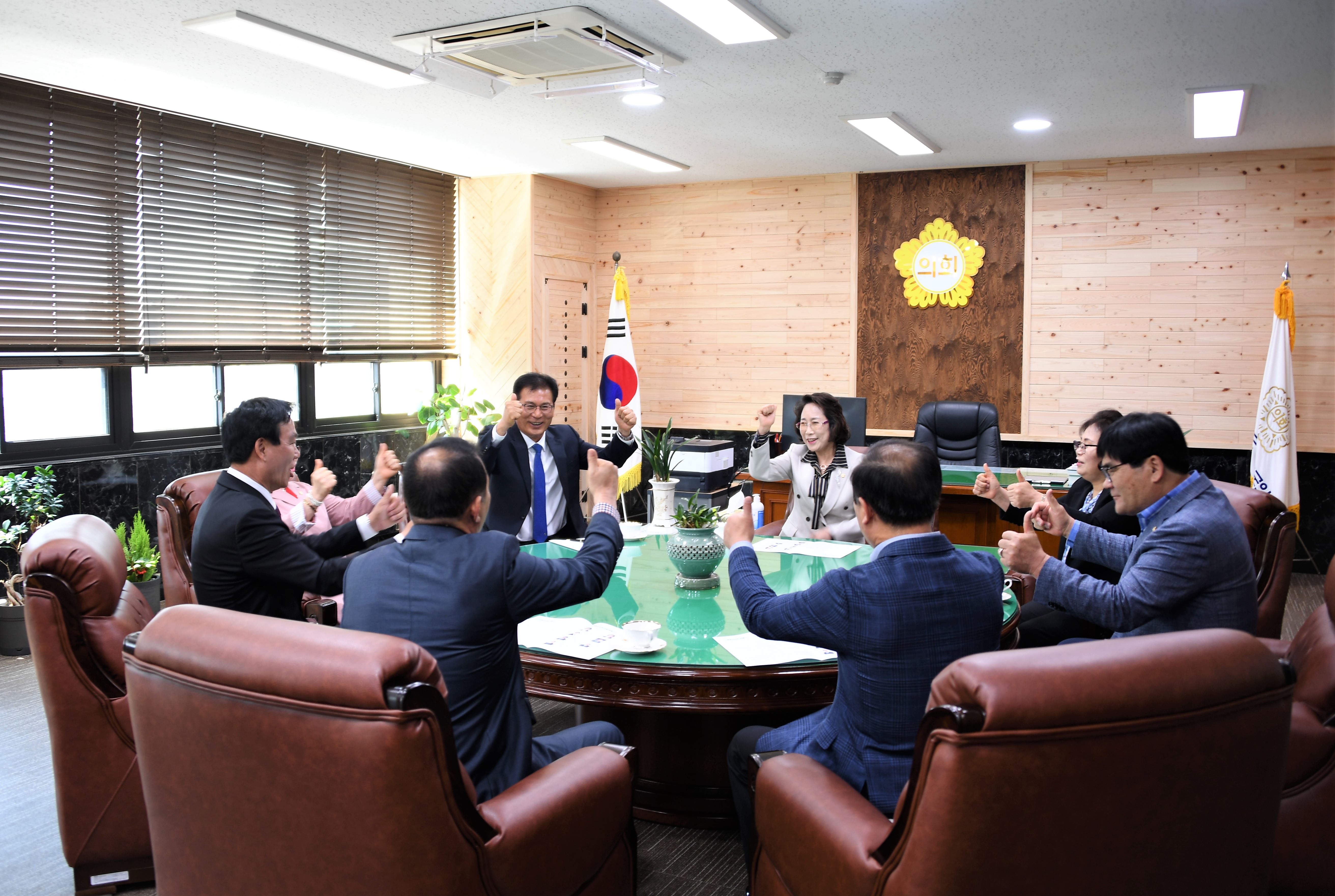 제47대 신임 함평군수 의회 방문(2020.04.16.) 4