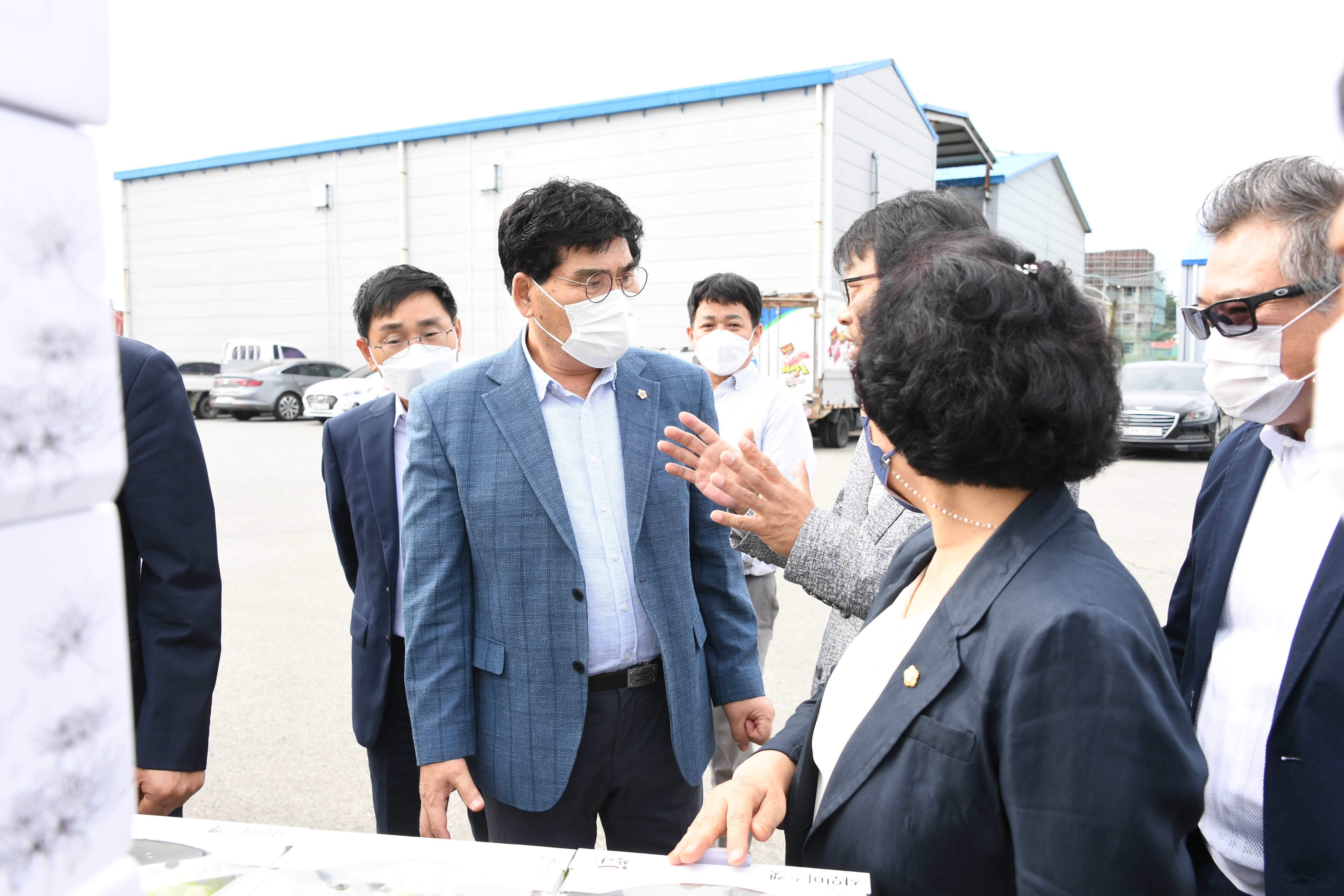 함평 샤인머스켓 수출 상차식(2021.10.14.) 3