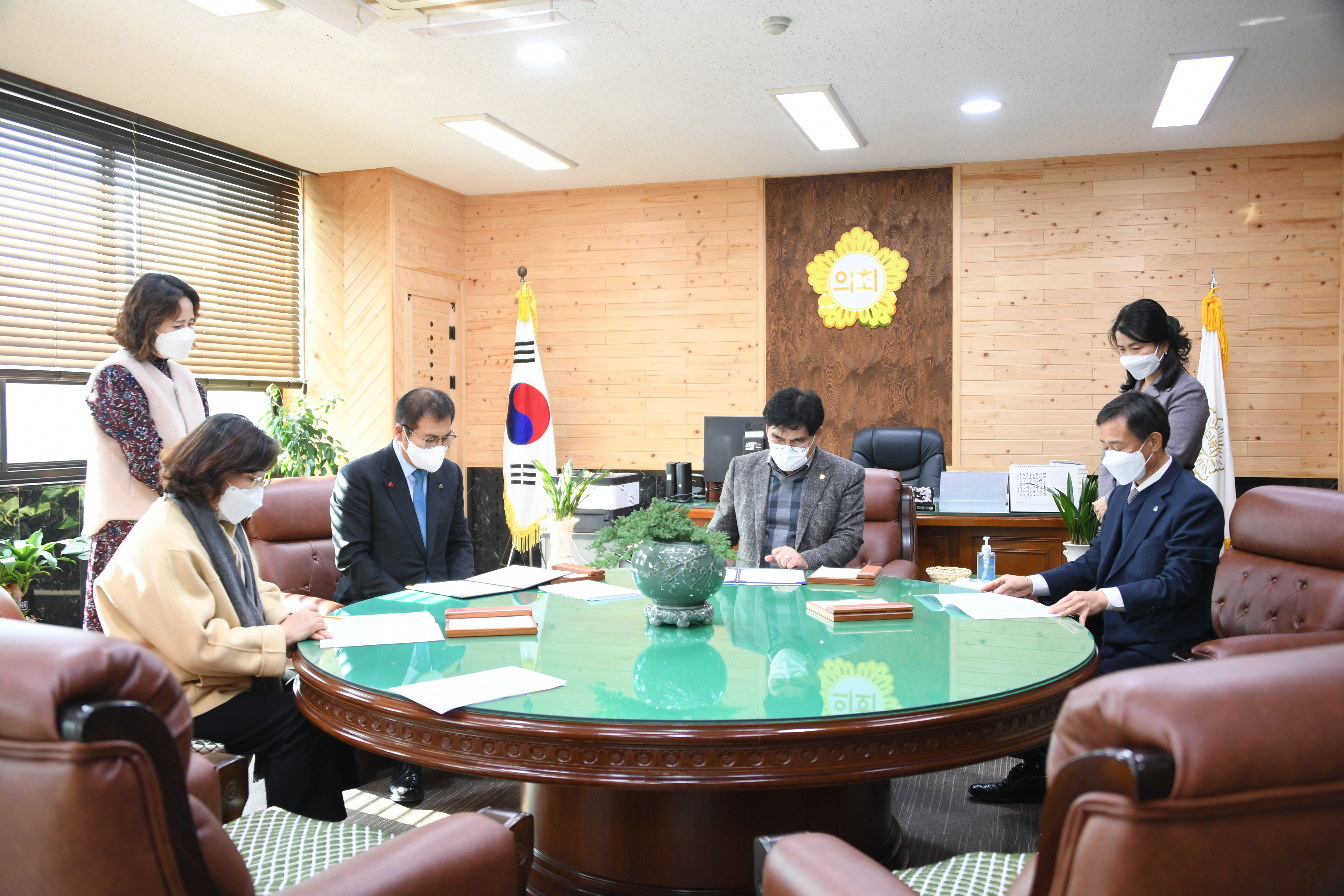 함평군의회 인사권 독립에 따른 업무 협약식(2021.12.23.) 1