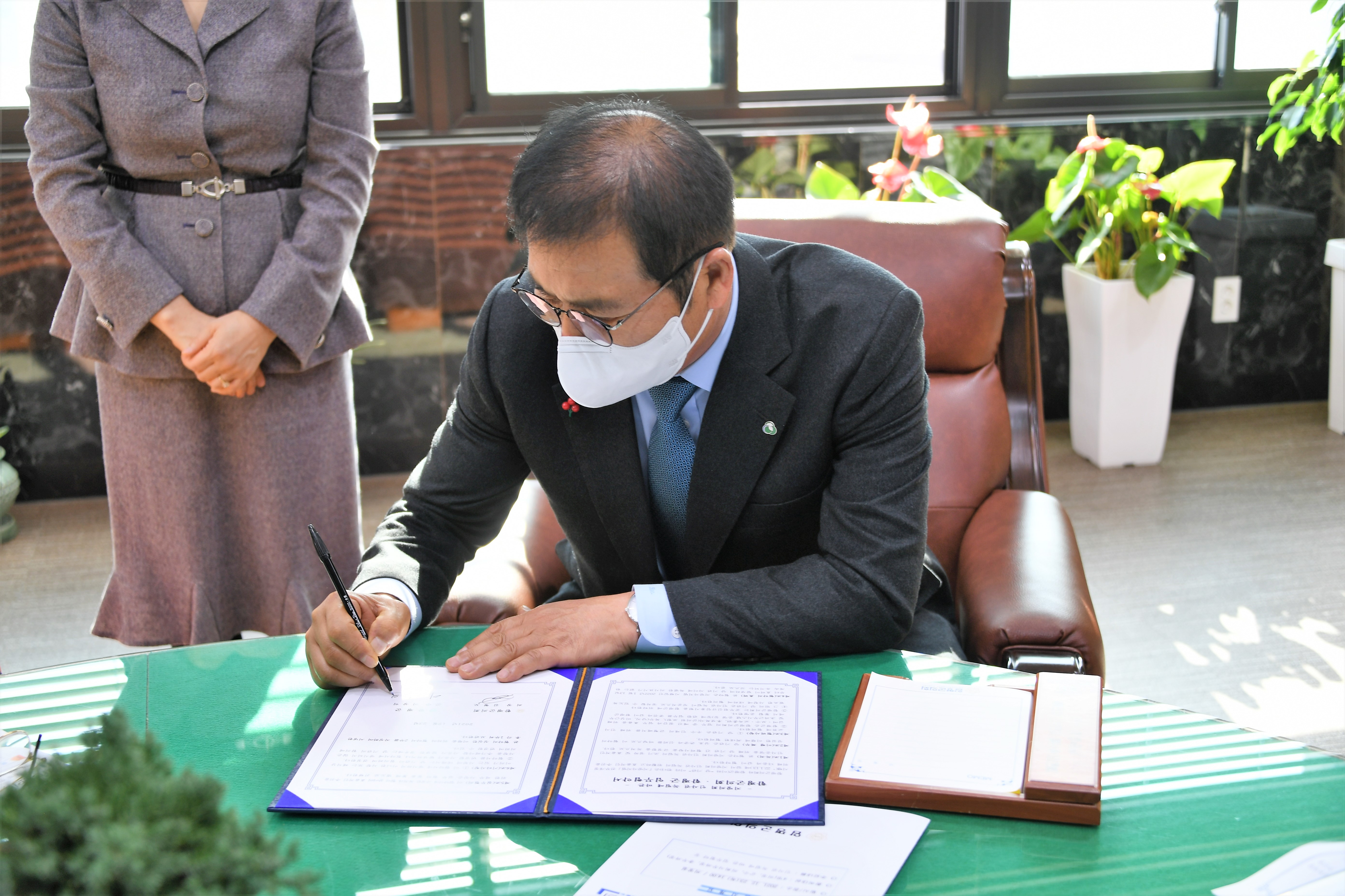 함평군의회 인사권 독립에 따른 업무 협약식(2021.12.23.) 2