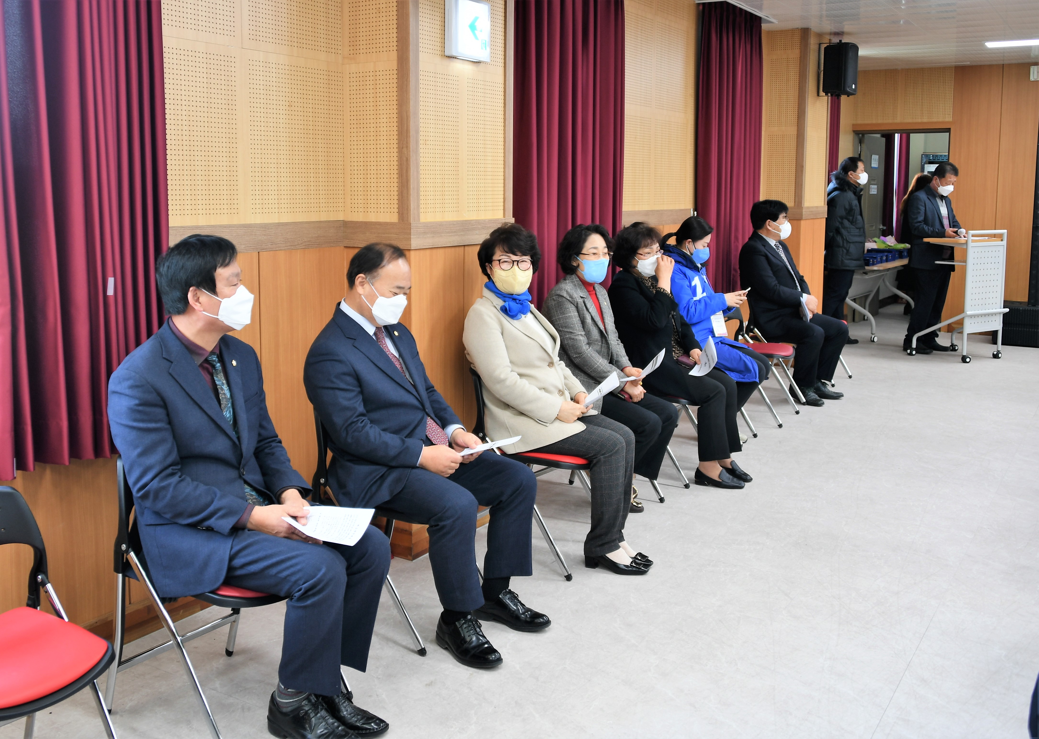 학교면번영회 회장단 이·취임식(2022.2.24.) 1