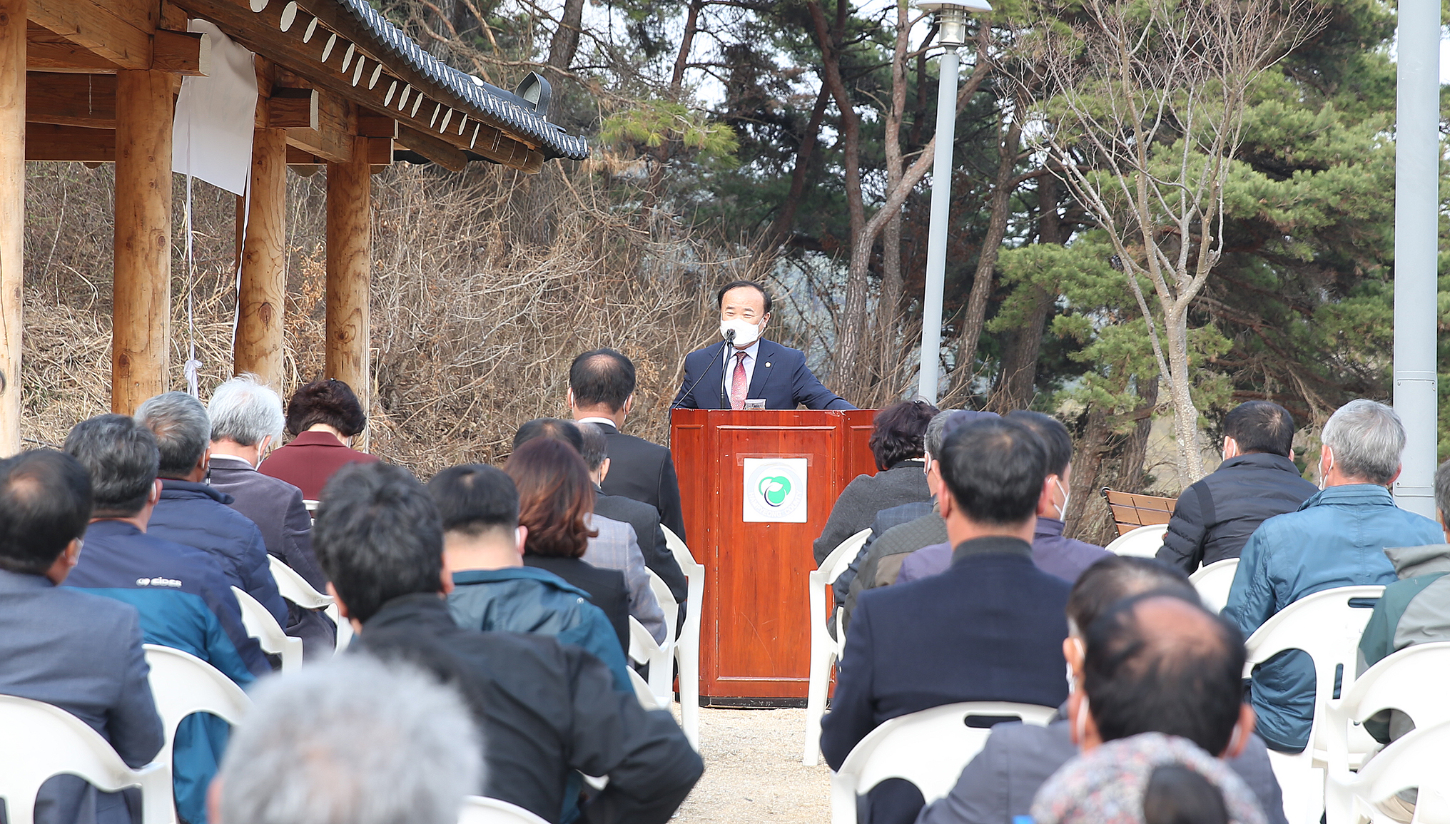 나산면 강변쉼터 현판식(2022.3.24.) 2