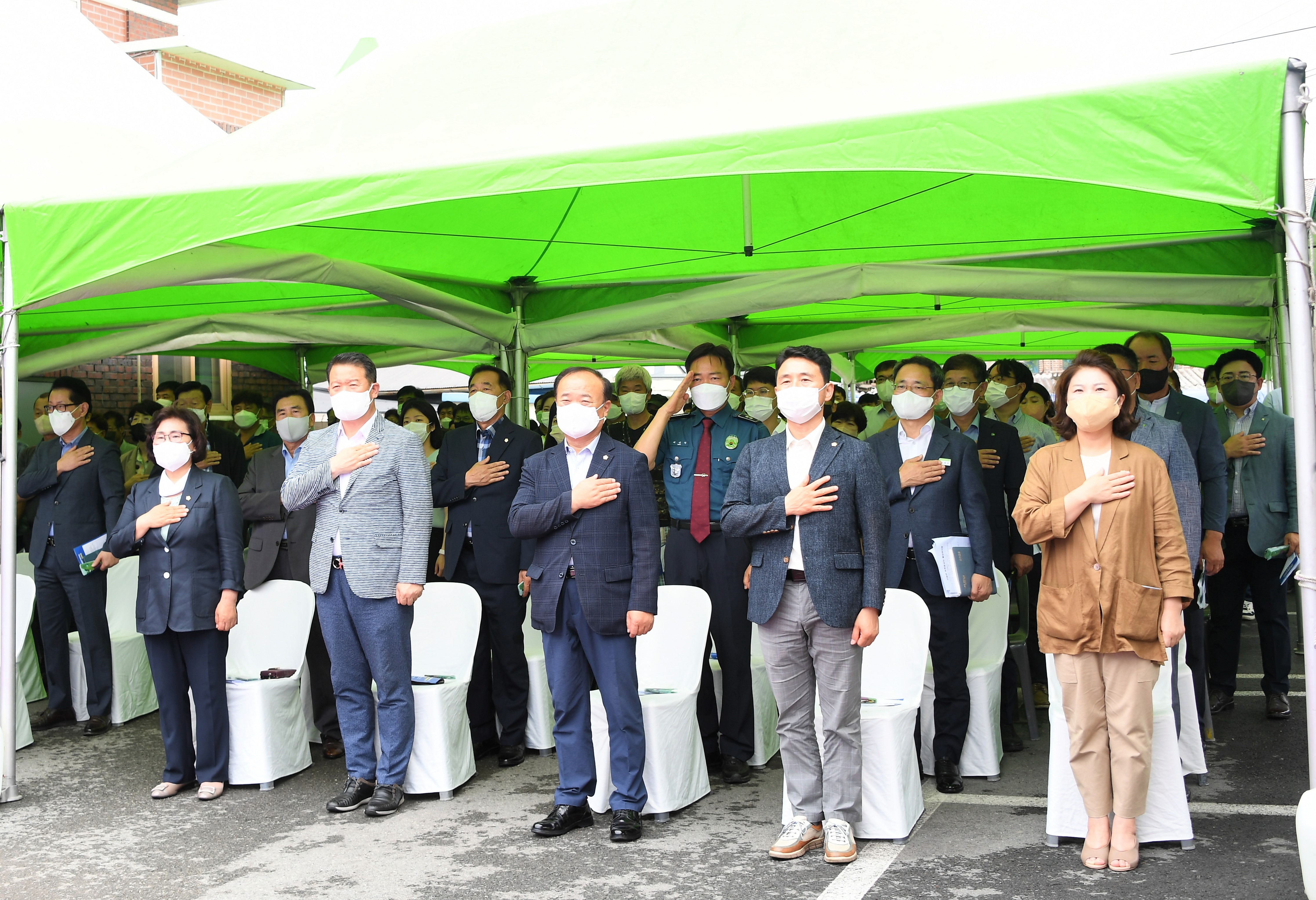 신광면 농촌중심지 활성화사업 새빛행복센터·새빛행복홈 착공식(2022.7.11.) 1