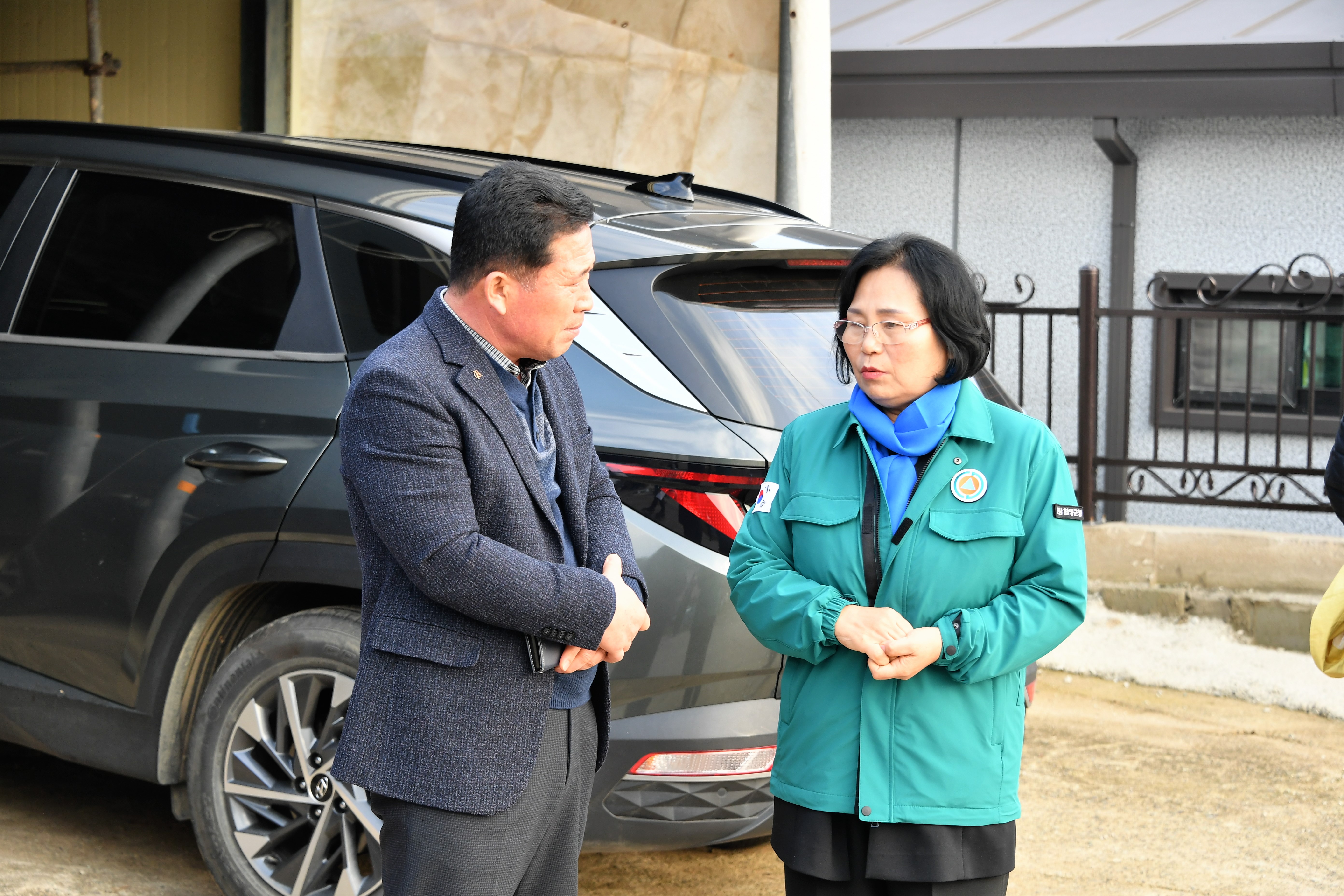 김영록 전남도지사 함평군 대설·한파 피해지역 현장방문(2024.1.4.) 3