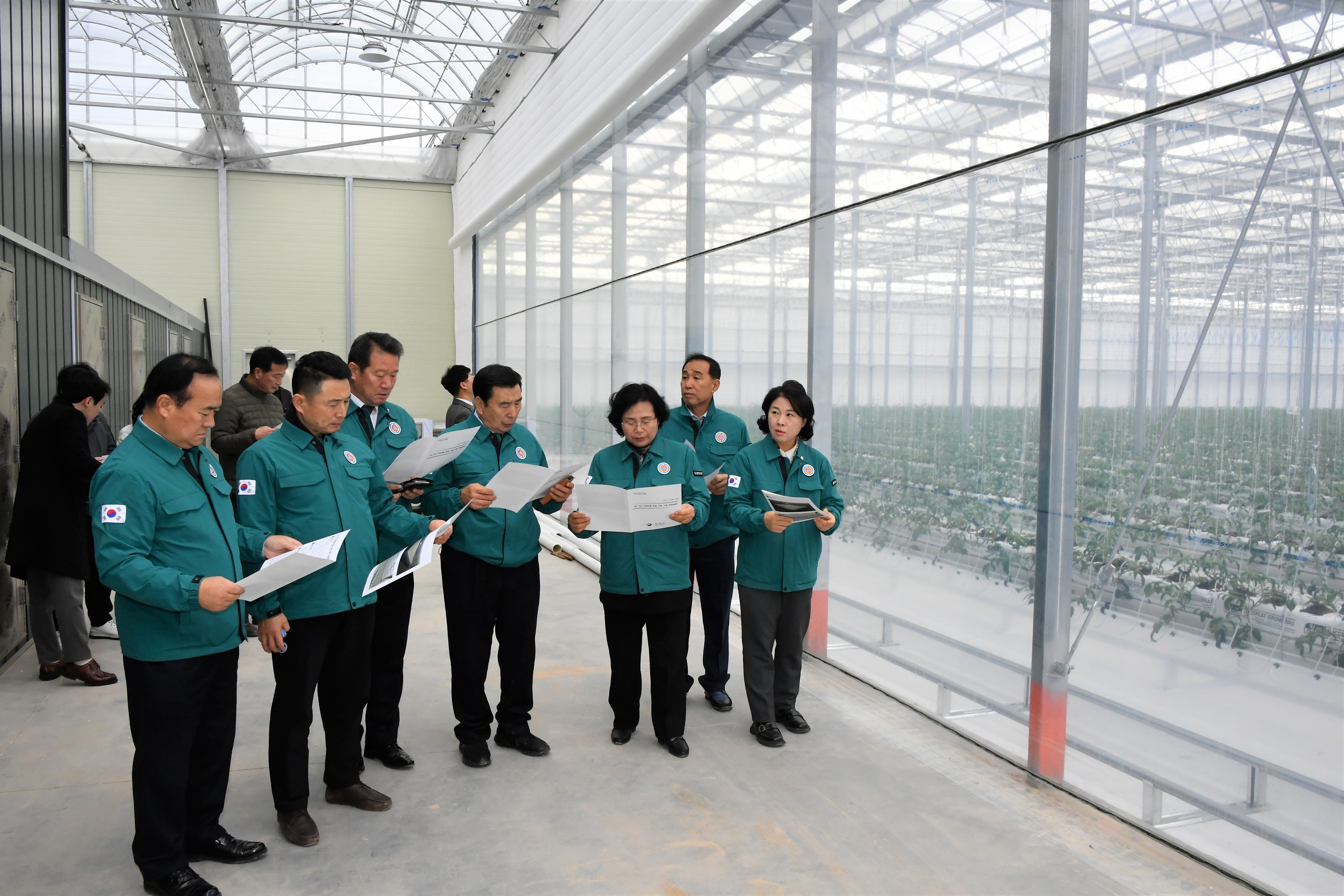 스마트 팜 온실 신축사업 추진현황 현장점검(2024.2.6.) 1