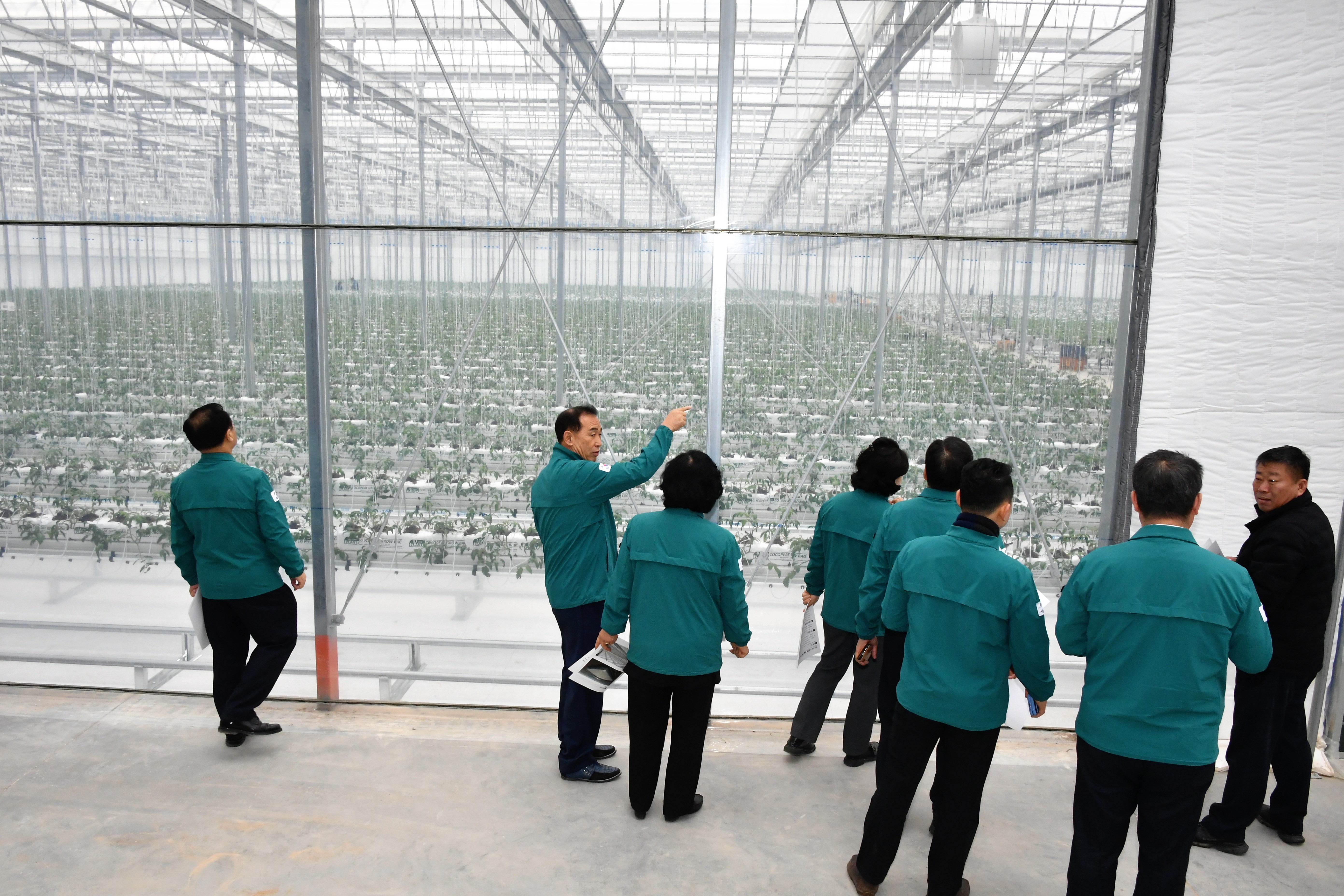 스마트 팜 온실 신축사업 추진현황 현장점검(2024.2.6.) 2