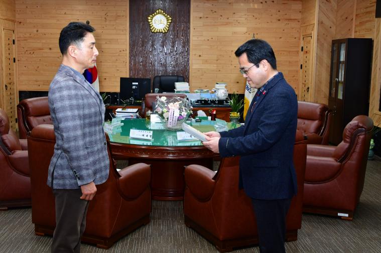 국가보훈부장관 감사패(이남오의장) 수상(2026.1.19.) 2