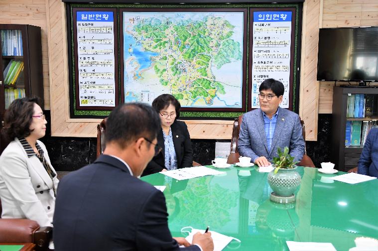 제47대 신임 함평군수 의회 방문(2020.04.16.) 8