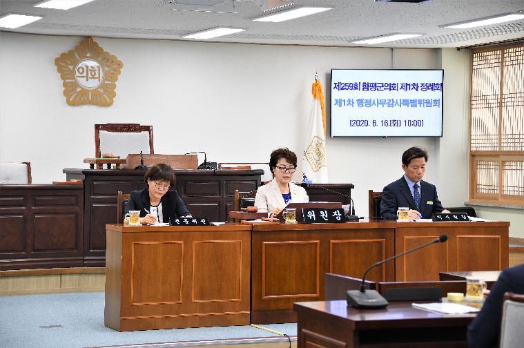 제259회 함평군의회 제1차 정례회 1차 행정사무감사특별위원회(2020.06.16.) 2