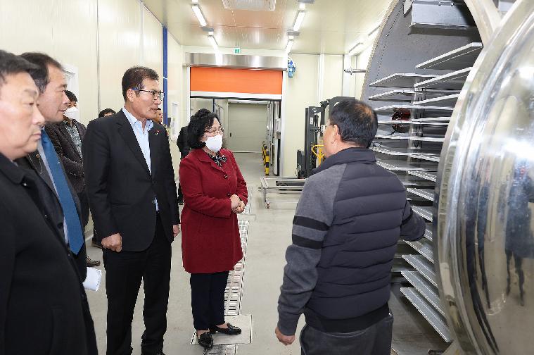 2023년 친환경과수·채소전문단지 지원사업 준공식 및 농산물종합가공센터 방문(2023.2.16.) 6