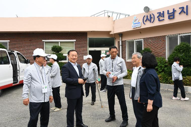 제31회 전라남도 장애인 체육대회 함평군 선수단 환송(2023.5.23.) 3