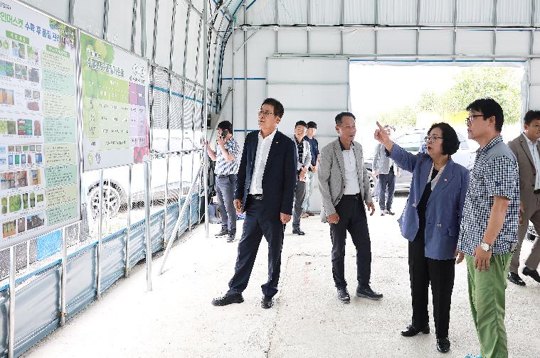 함평지역특화작물(샤인머스켓)캄보디아 수출농가(김용오) 방문(2023.9.25.) 3