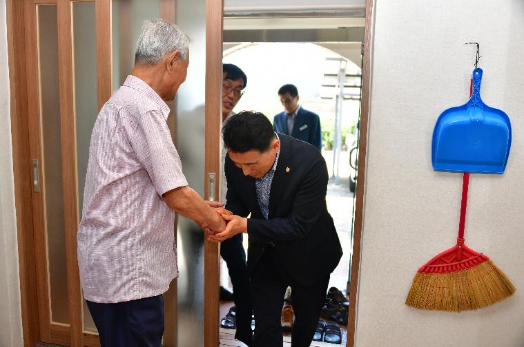 대한노인회함평군지회(엄다면.학교면)취임 인사 방문(2024.7.4.)
