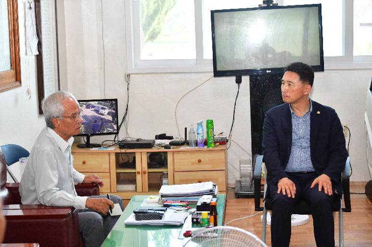 대한노인회함평군지회(엄다면.학교면)취임 인사 방문(2024.7.4.) 4