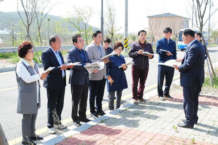 제230회 함평군의회임시회 함평군 농산물 종합가공지원센터 건립사업 현장설명(2017.04.19)