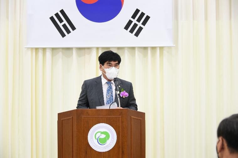 신광면번영회 제16대,17대 ·18대 회장단 이취임식(2022.3.23.)