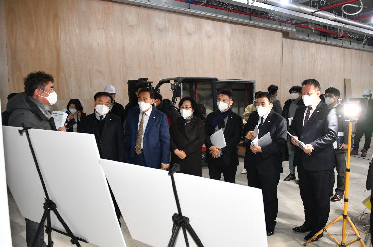 함평문화유물전시관 신축사업  및 황금박쥐전시관 이전사업 추진사항 현장보고(2024.2.6.)